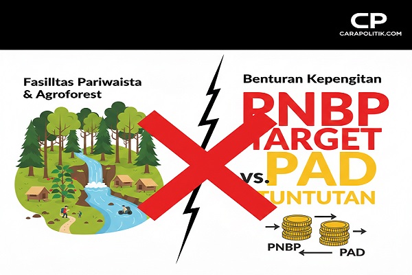 Ilustrasi for Perhutani Inovatif, Tapi Terjepit Kepentingan Fiskal Pusat dan Daerah. (Gambar: Gemini/Carpol)